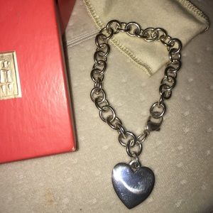 James Avery classic charm bracelet with heart